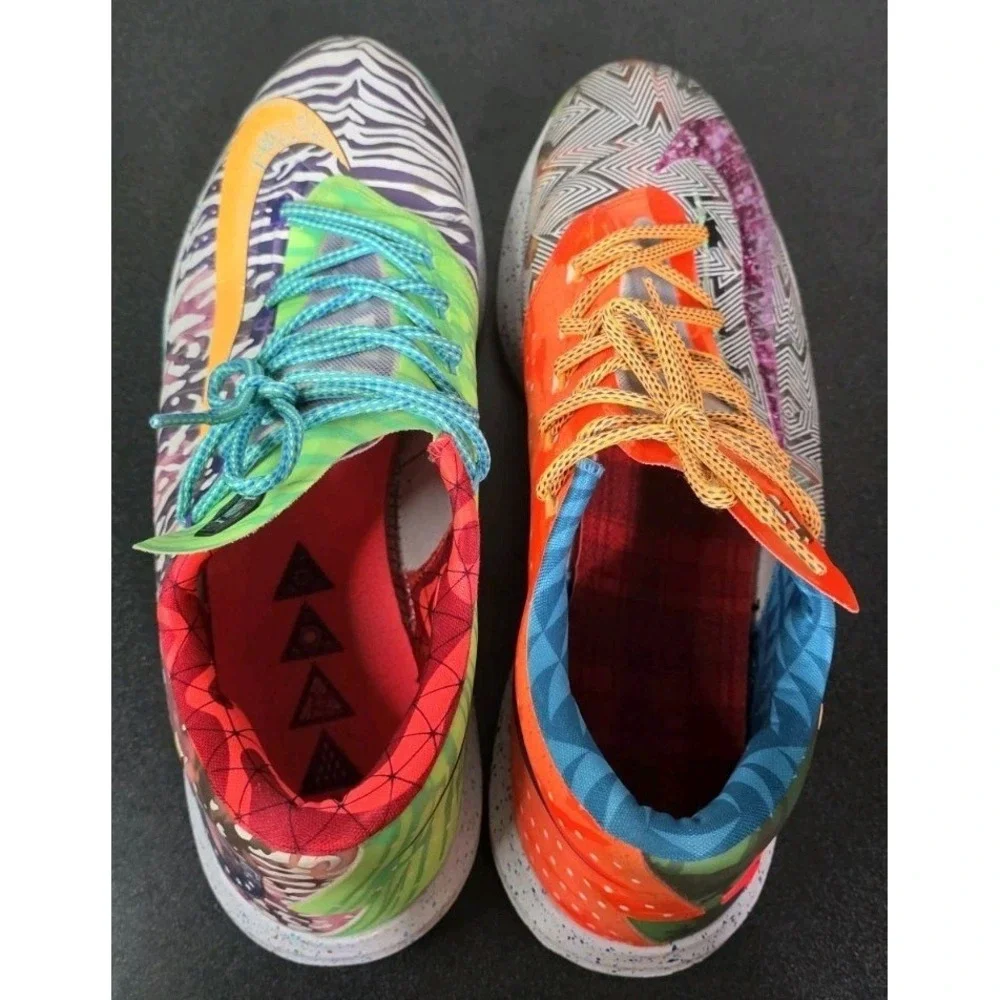 Nike KD 6 What The 14 Multicolor 669809-500‎ Kevin Durant Men's VI Sneakers EUC